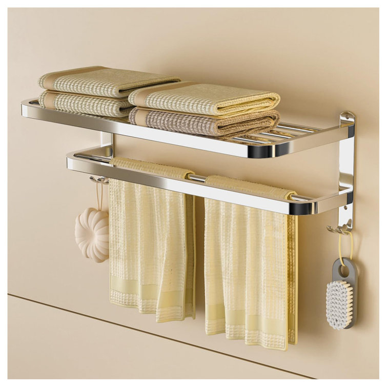JASODI 3Tier Towel Racks for Bathroom with Towel Bars Multilayer Hotel